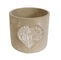 Lovely Small Simple Round Outdoor Garden Planter In Cement Material supplier