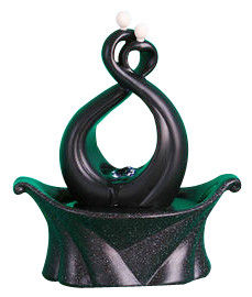 China Contemporary Black Table Top Fountains , Small Electric Water Fountains OEM Acceptable supplier